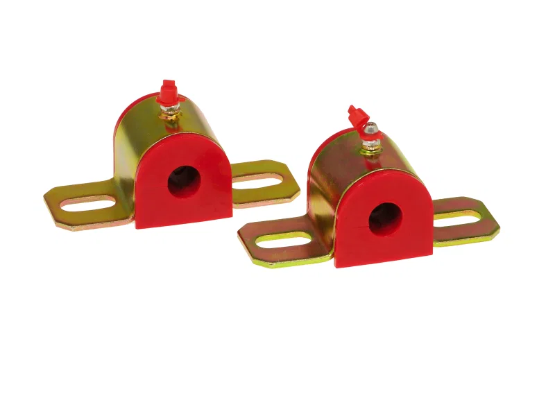 Prothane 19-1171, Universal Greasable Sway Bar Bushings - 5/8in - Type B Bracket - Red