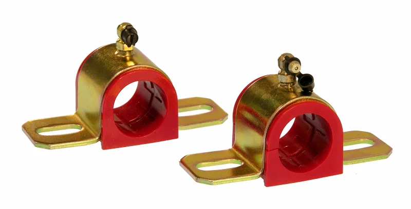Prothane 19-1220, Universal 90 Deg Greasable Sway Bar Bushings - 32MM - Type B Bracket - Red