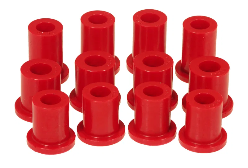 Prothane 4-1006, 79-93 Datsun D50 2wd Spring & Shackle Bushings - Red