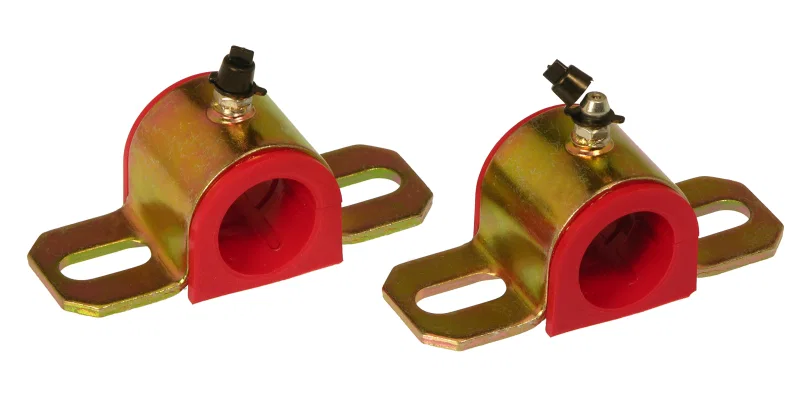 Prothane 19-1168, Universal Greasable Sway Bar Bushings - 25MM - Type A Bracket - Red