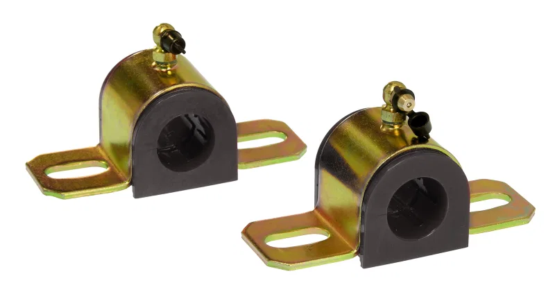 Prothane 19-1213-BL, Universal 90 Deg Greasable Sway Bar Bushings - 25MM - Type B Bracket - Black