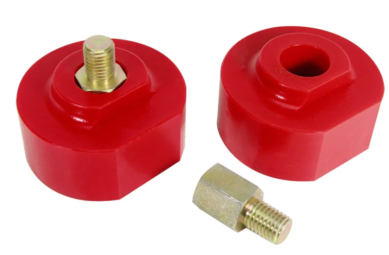 Prothane 6-1711, 99-09 Ford F250/350 2wd Front Coil Spring 2in Lift Spacer - Red