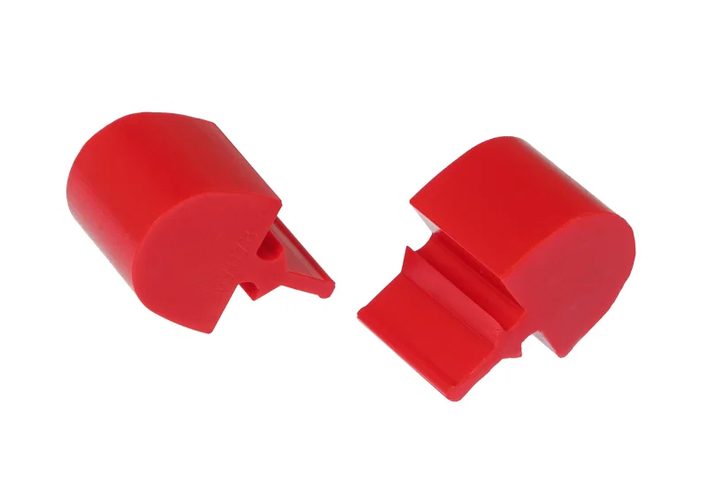 Prothane 19-1324, Universal Bump Stop Pull Through Style - Red