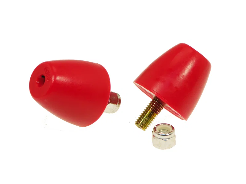 Prothane 19-1317, Universal Bump Stop 1 9/16X1 5/8 Cone - Red