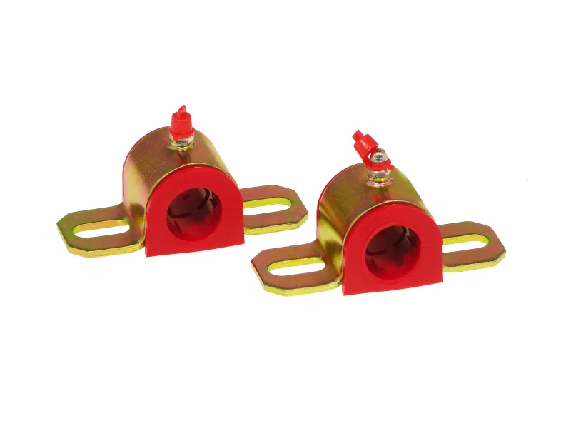 Prothane 19-1165, Universal Greasable Sway Bar Bushings - 22MM - Type A Bracket - Red