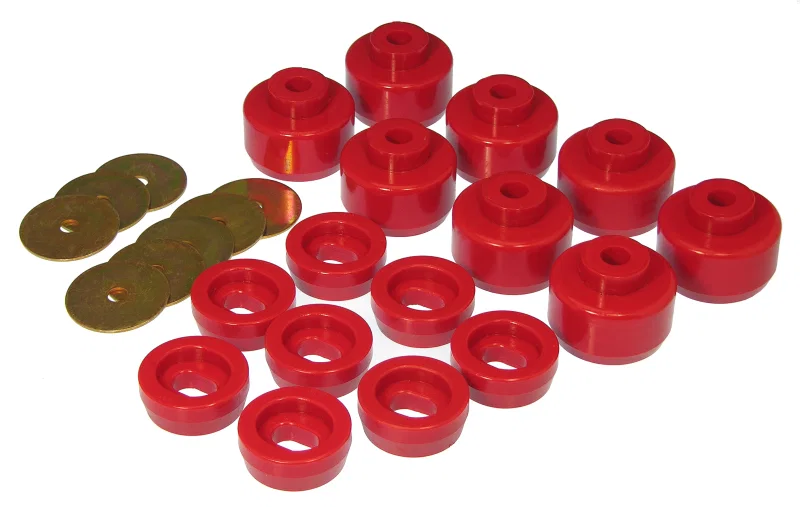 Prothane 7-148, 99-07 Chevy Silverado Canadian Model Body Mount - Red