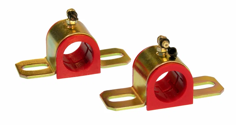 Prothane 19-1211, Universal 90 Deg Greasable Sway Bar Bushings - 1 1/4in - Type B Bracket - Red