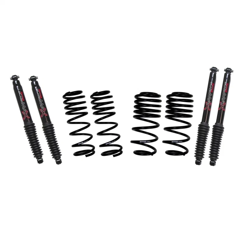 Skyjacker LOWJL025EPB, 21-24 Jeep Wrangler Non-Rubicon JL 4XE 2in-2.5in Susp. Lowering Kit w/ Black MAX Shocks