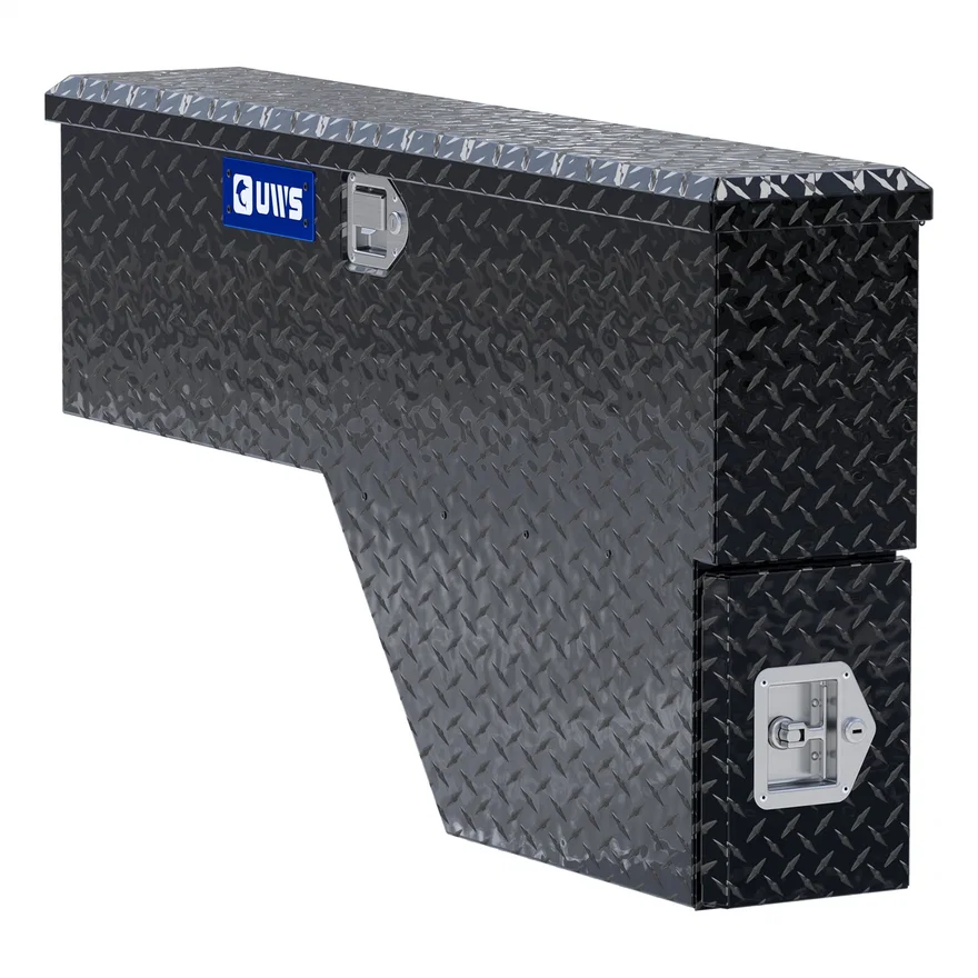 UWS EC30012, Gloss Black Aluminum 48" Driver-Side Wheel Well Tool Box (Heavy Packaging)