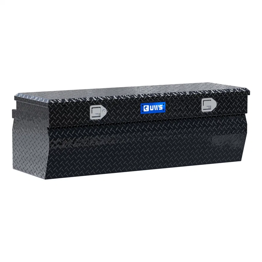 UWS EC20302, Gloss Black Aluminum 55" Wedge Utility Chest Box (Heavy Packaging)