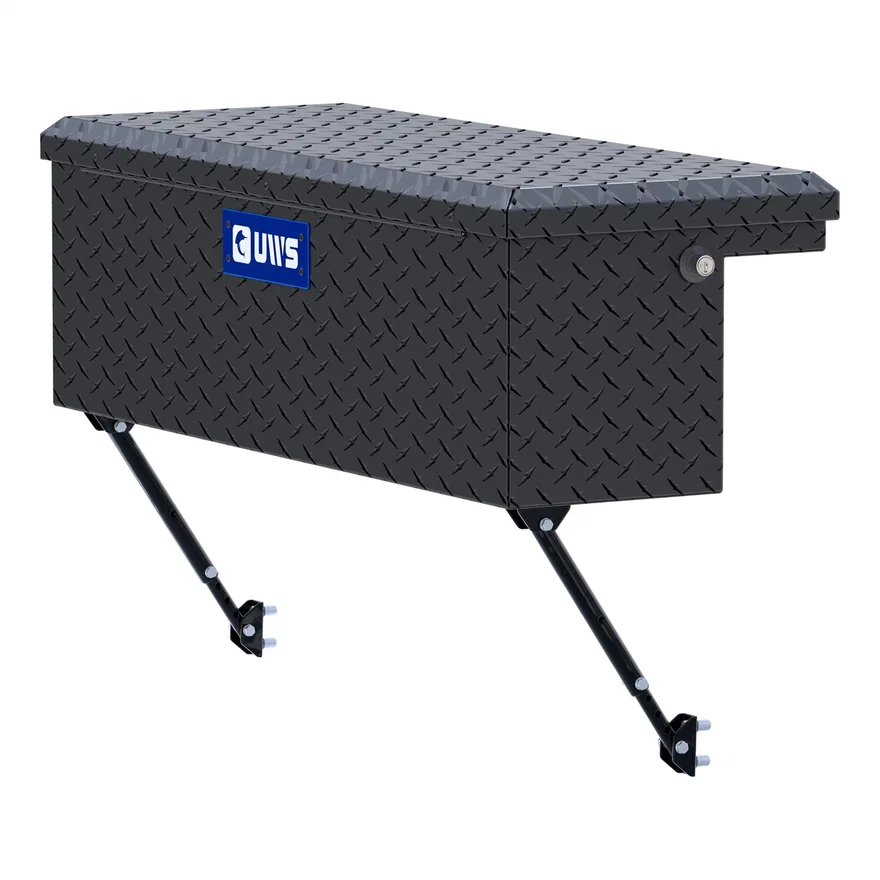 UWS EC30363-MK2, Matte Black Aluminum 36" Truck Side Tool Box with Low Profile, Space-Saving Legs