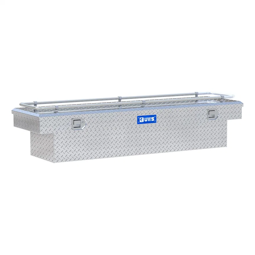 UWS TBS-72-R, Bright Aluminum 72" Crossover Truck Tool Box with Rail