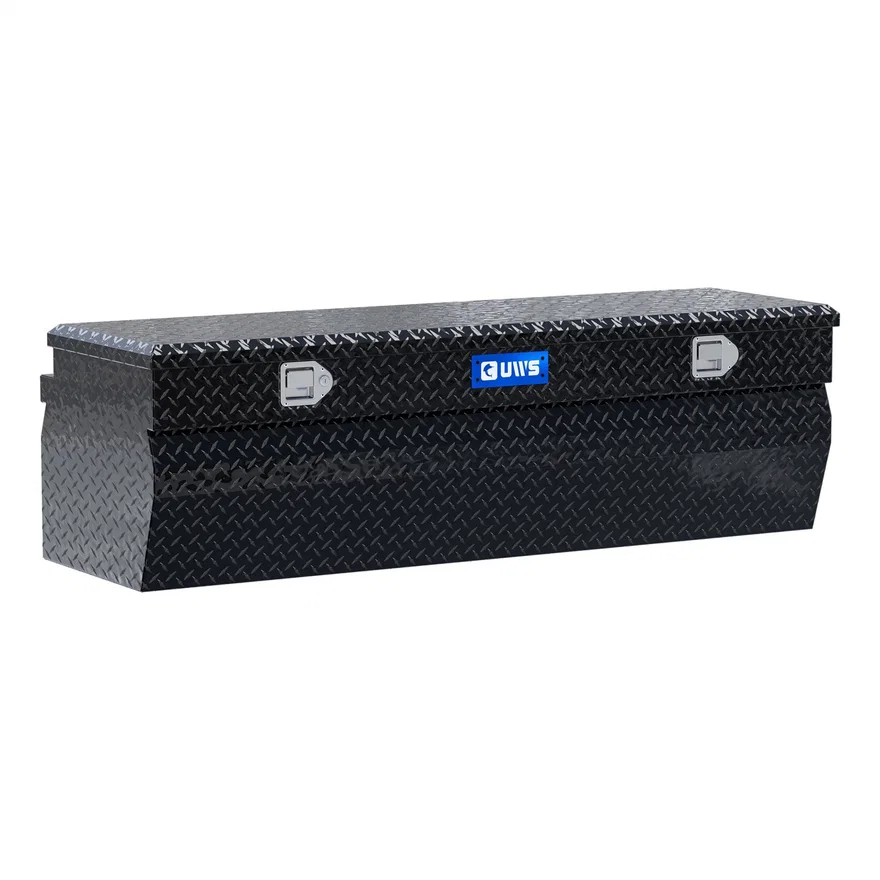 UWS TBC-60-W-BLK, Gloss Black Aluminum 60" Wedge Utility Chest Box (LTL Shipping Only)