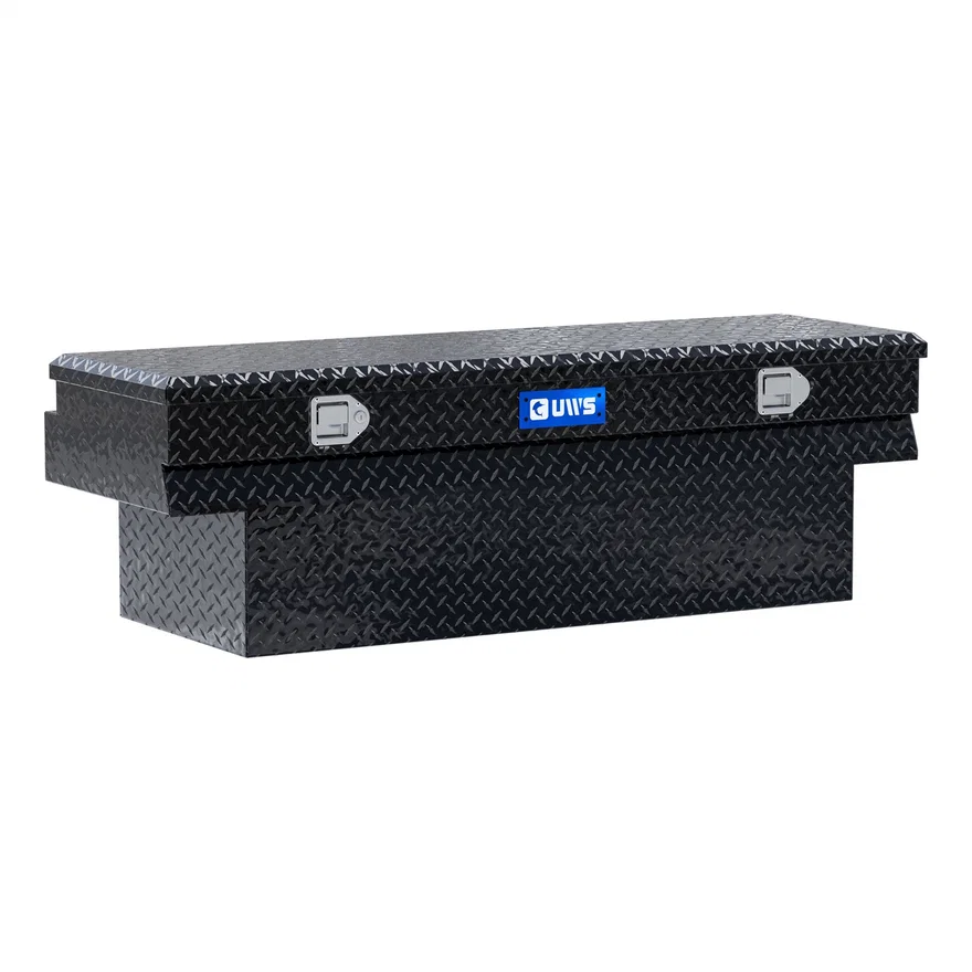 UWS EC20342, Gloss Black Aluminum 60" Notched Utility Chest Box (Heavy Packaging)