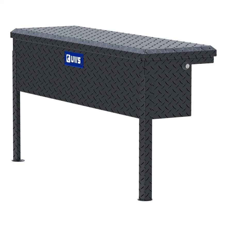 UWS EC30203, Matte Black Aluminum 48" Truck Side Tool Box with Low Profile (Heavy Packaging)