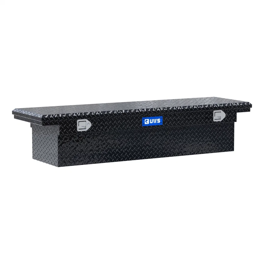 UWS EC10462, Gloss Black Aluminum 69" Truck Tool Box with Low Profile (Heavy Packaging)