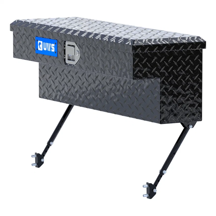 UWS EC30082-MK2, Gloss Black Aluminum 36" Truck Side Tool Box with Space-Saving Legs