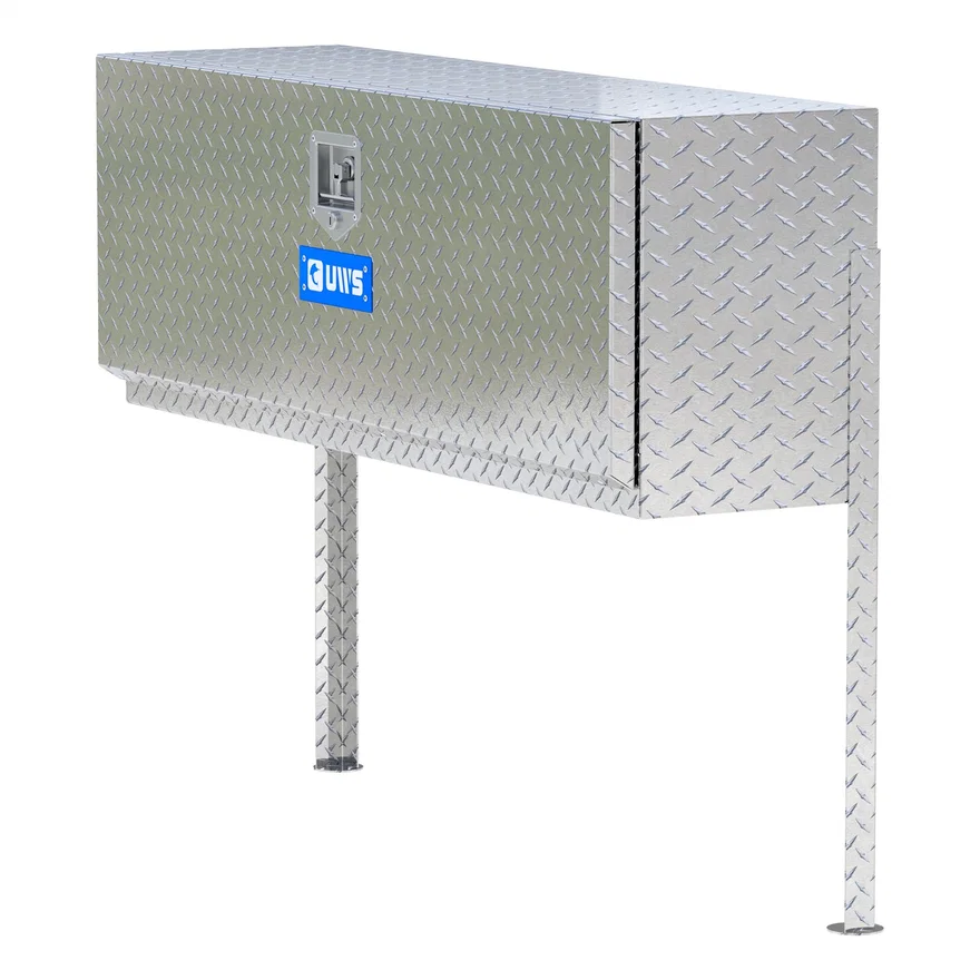 UWS EC40001, Bright Aluminum 48" Single-Door Topside Truck Tool Box (Heavy Packaging)