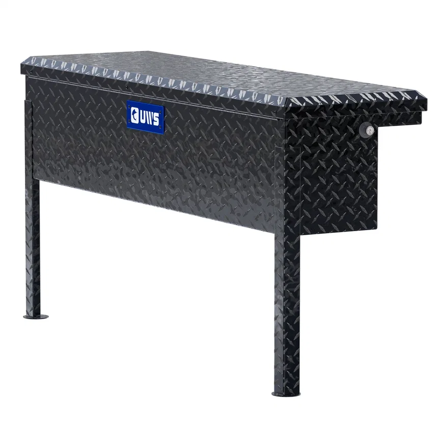 UWS EC30202, Gloss Black Aluminum 48" Truck Side Tool Box with Low Profile (Heavy Packaging)