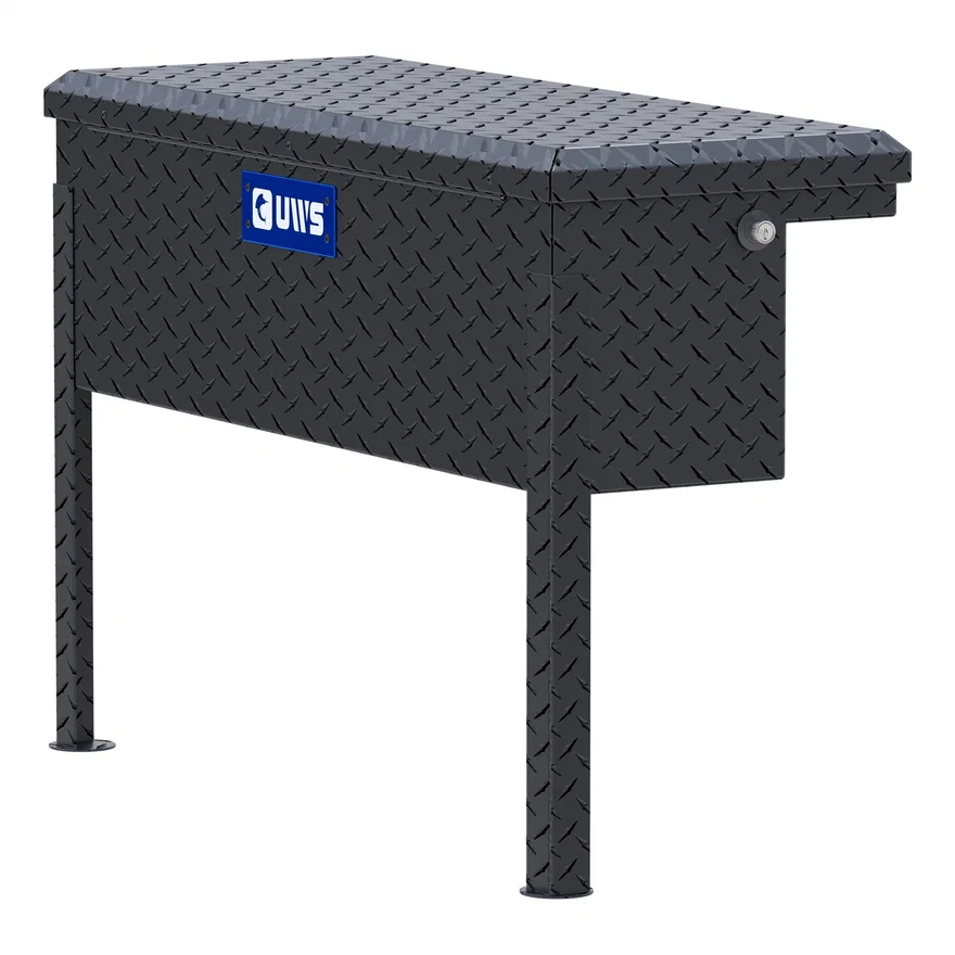 UWS EC30363, Matte Black Aluminum 36" Truck Side Tool Box with Low Profile (Heavy Packaging)