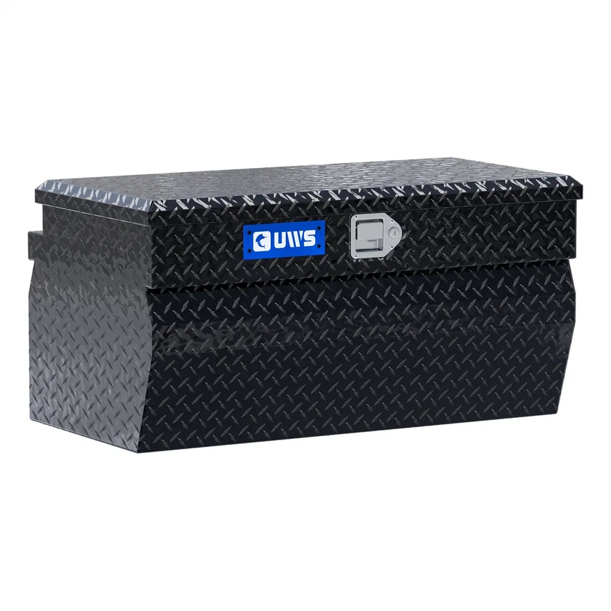 UWS EC20172, Gloss Black Aluminum 36" Wedge Utility Chest Box (Heavy Packaging)