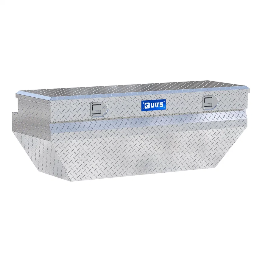 UWS EC20311, Bright Aluminum 55" Wedged Angled Utility Chest Box (Heavy Packaging)