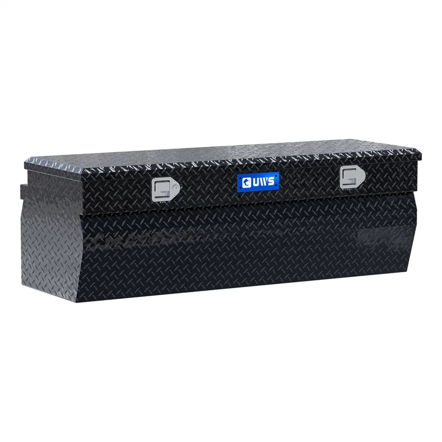 UWS TBC-55-W-BLK, Gloss Black Aluminum 55" Wedge Utility Chest Box (LTL Shipping Only)