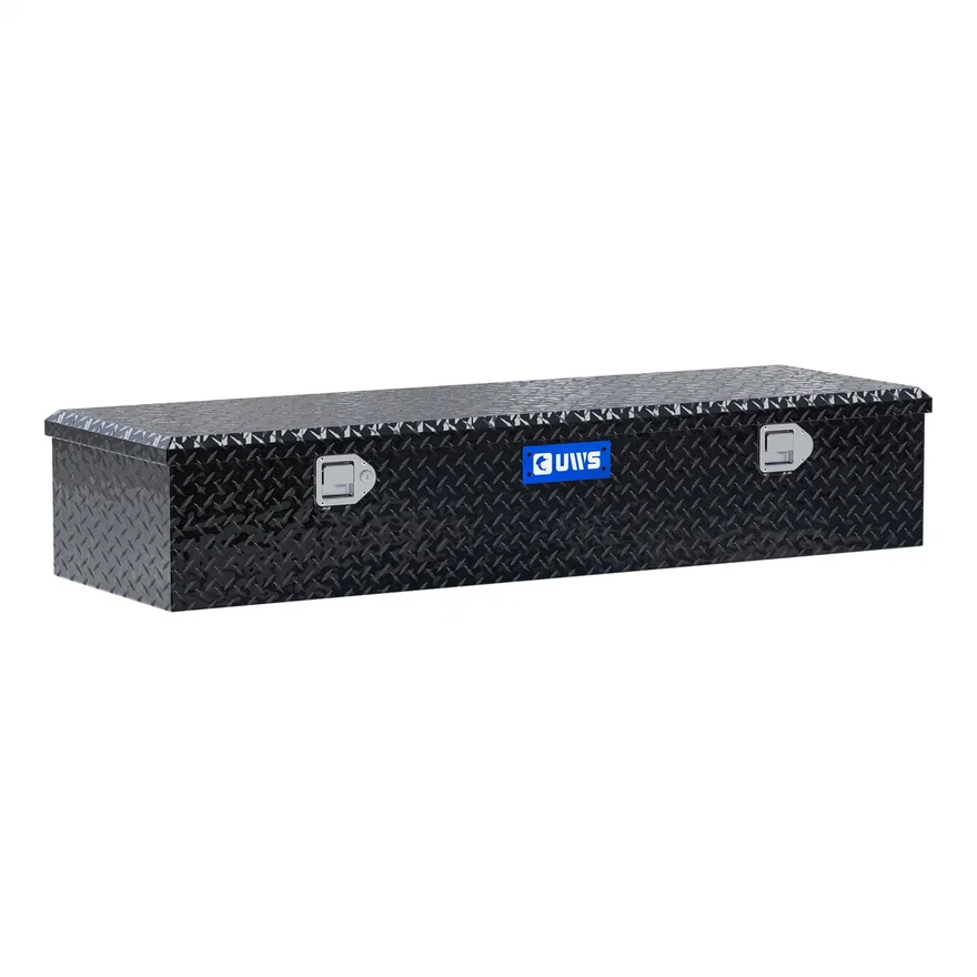 UWS FWB-58-BLK, Gloss Black Aluminum 58" 5th Wheel Truck Tool Box (LTL Shipping Only)