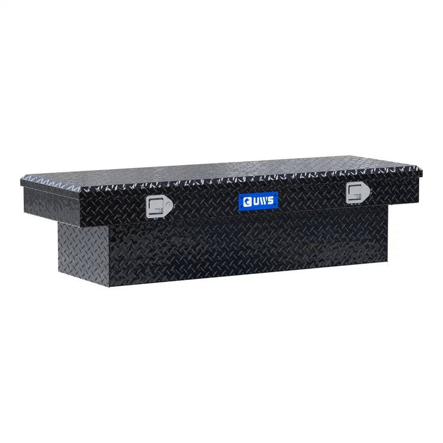 UWS TBS-58-LP-BLK, Gloss Black Aluminum 58" Truck Tool Box with Low Profile (LTL Shipping Only)