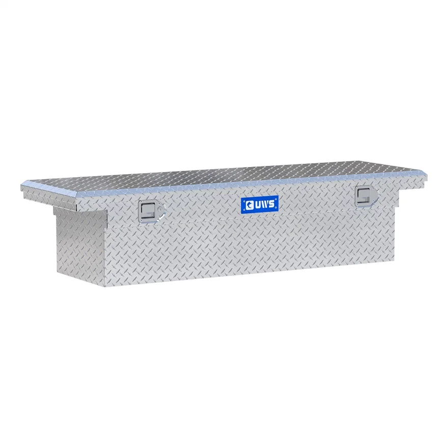 UWS TBS-63-LP, Bright Aluminum 63" Crossover Truck Tool Box, Low Profile (LTL Shipping Only)