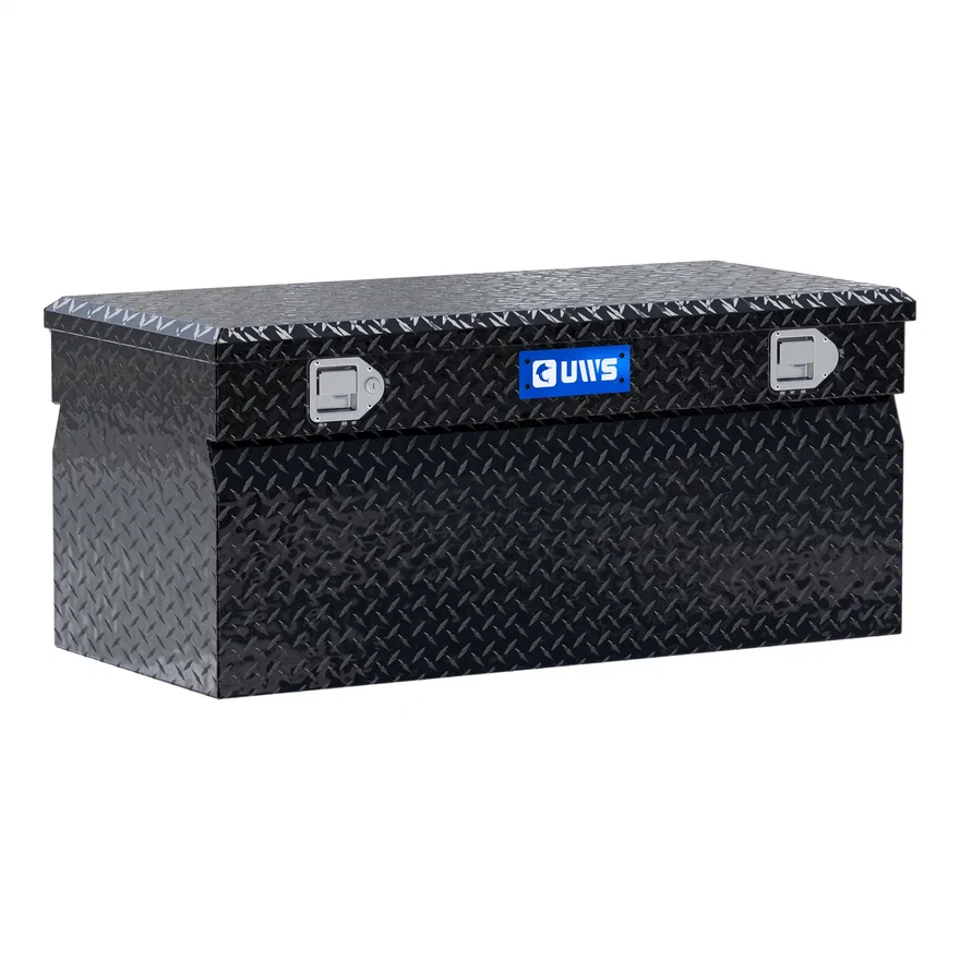 UWS TBC-42-W-BLK, Gloss Black Aluminum 42" Wedge Utility Chest Box (LTL Shipping Only)