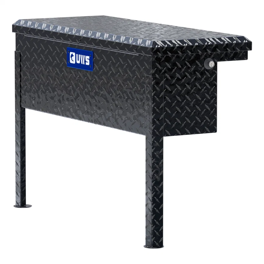 UWS EC30362, Gloss Black Aluminum 36" Truck Side Tool Box with Low Profile (Heavy Packaging)