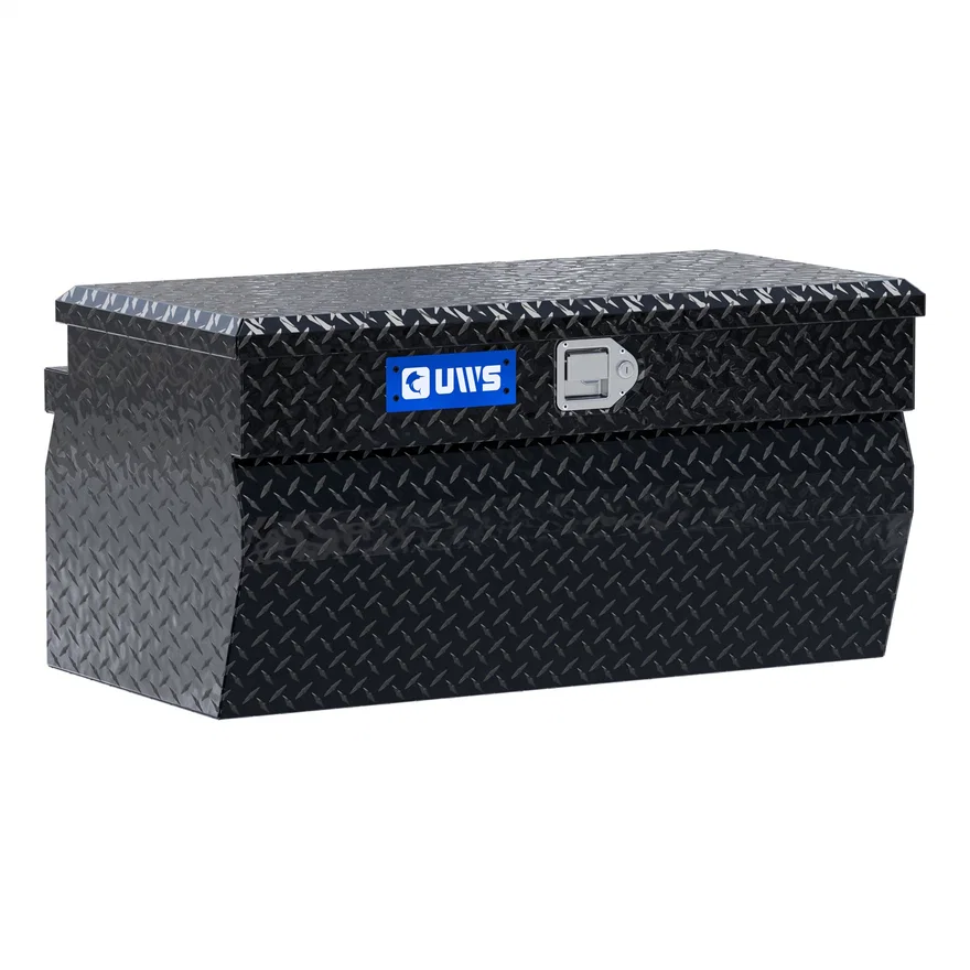 UWS TBC-36-W-BLK, Gloss Black Aluminum 36" Wedge Utility Chest Box (LTL Shipping Only)