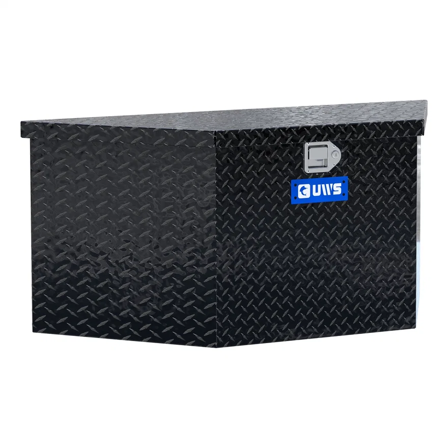 UWS EC20442, Gloss Black Aluminum 49" Trailer Tongue Box (Heavy Packaging)