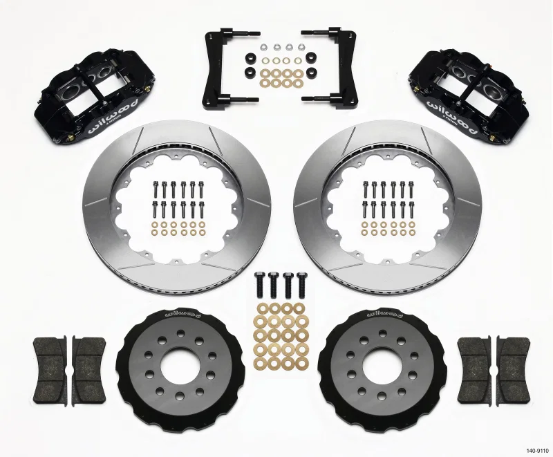 Wilwood 140-9110, Narrow Superlite 6R Front Hat Kit 14.00in 2005-2014 Mustang
