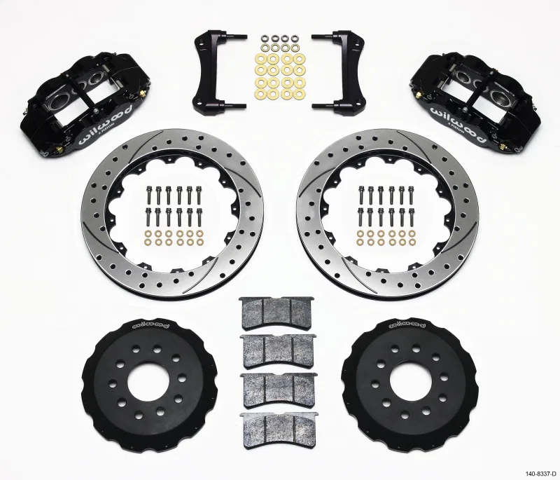 Wilwood 140-8337-D, Narrow Superlite 6R Front Hat Kit 12.88in Drilled 88-93 Corvette C4