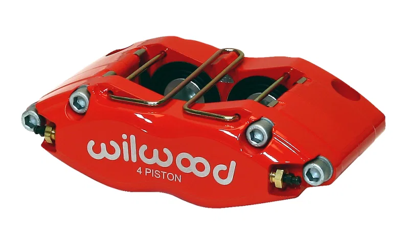 Wilwood 120-7376-RD, Caliper-Dynapro Radial-Red 1.38in Pistons .81in Disc