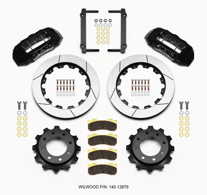 Wilwood 140-13879, TX6R Rear Kit 16.00in Black 1999-2010 GM Trk 2500 HD 4.84 Cntr