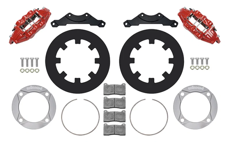Wilwood 140-16633-R, 2014+ Polaris RZR XP 1000 Rear Kit 11.25in - Red