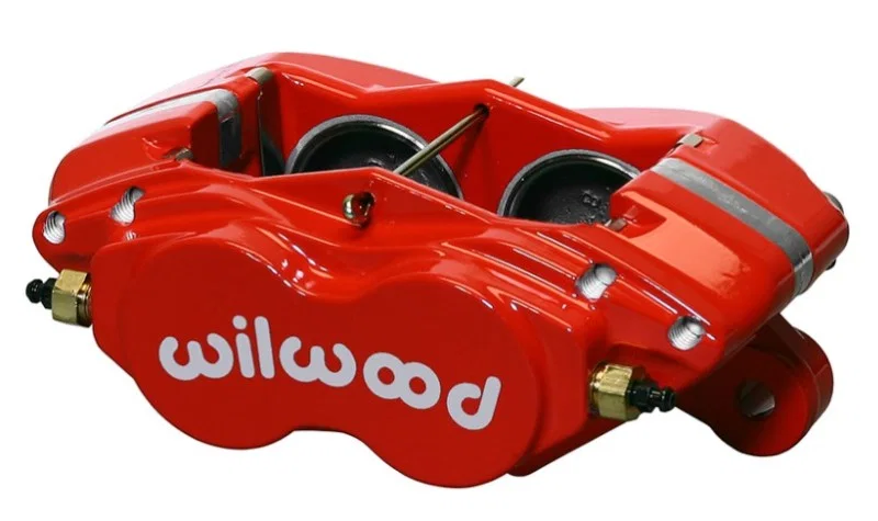 Wilwood 120-13744-RD, Caliper-Forged Dynalite-M-Red 1.75in Pistons .81in Disc