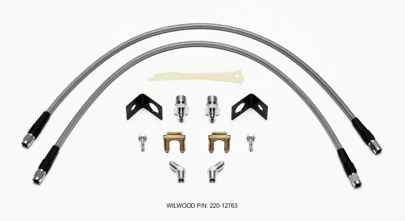 Wilwood 220-12763, Flexline Kit Front Jeep Wrangler 22 inch