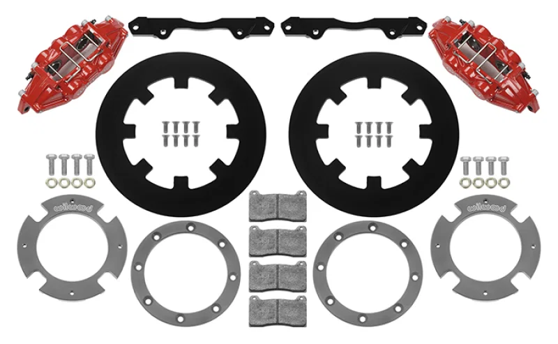 Wilwood 140-16629-R, 17-21 Can-Am X3RS Red 6-Piston Rear Kit 11.25in - Undrilled Rotors