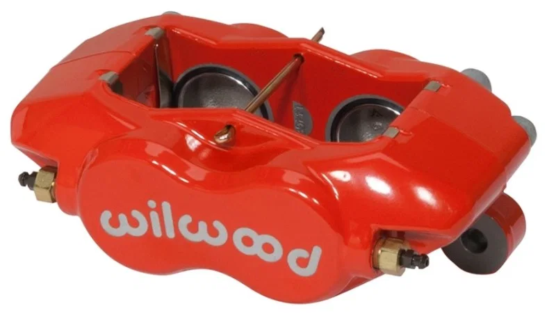 Wilwood 120-14446-RD, Caliper-Forged Dynalite w/Dust Seal-Red 1.38in Pistons .81in Disc