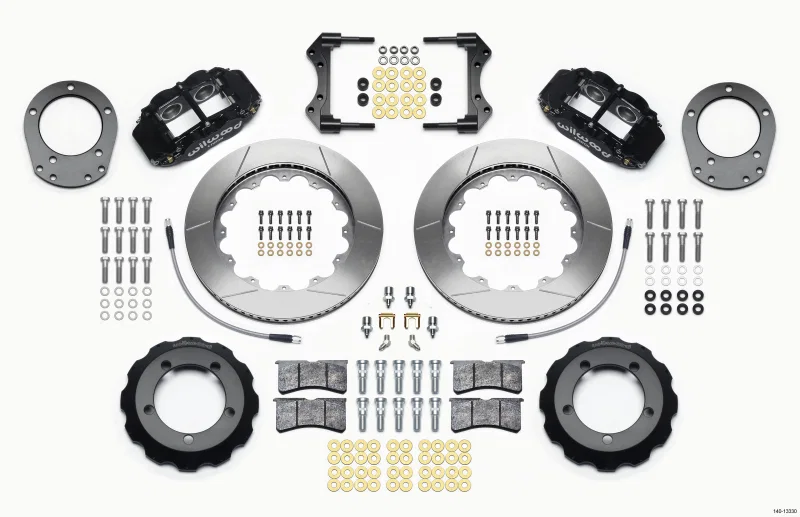 Wilwood 140-13330, Narrow Superlite 4R Front Hat Kit 14.00in 76-77 Ford Bronco Dana 44 w/Lines