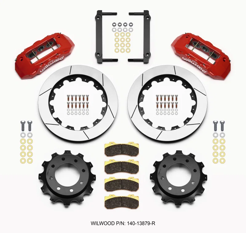 Wilwood 140-13879-R, TX6R Rear Kit 16.00in Red 1999-2010 GM Trk 2500 HD 4.84 Cntr