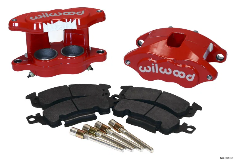 Wilwood 140-11291-R, D52 Front Caliper Kit - Red 2.00 / 2.00in Piston 1.04in Rotor