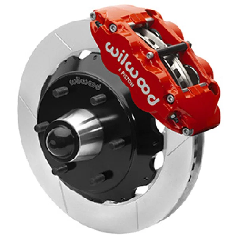 Wilwood 140-16457-R, 63-87 C10 CPP Spindle FNSL6R Front BBK 13in Slotted 6x5.5 BC - Red