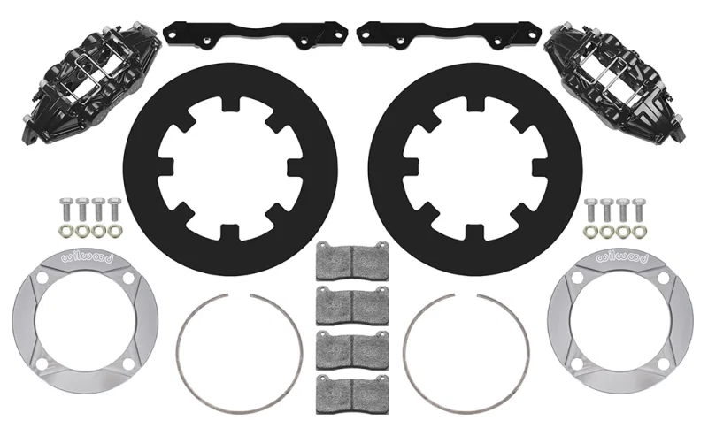 Wilwood 140-16632, 2014+ Polaris RZR XP 1000 Front Kit 11.25in - Black