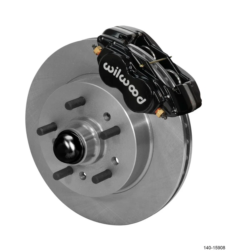Wilwood 140-15908, Forged Dynalite Pro Front Kit 11.00in One Piece HP Hub and Rotor - Black