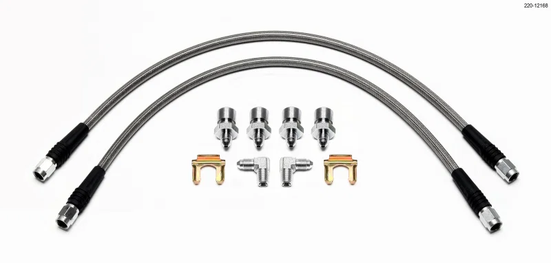 Wilwood 220-12168, Flexline Kit Front 1965-1969 Ford Mustang